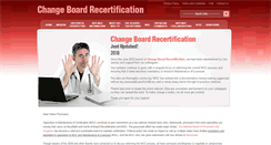 Desktop Screenshot of changeboardrecert.com